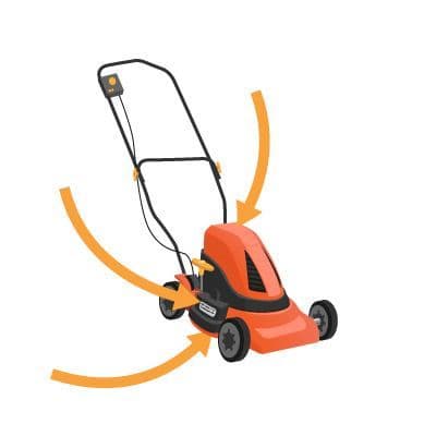 Where to find the model number on a lawnmower